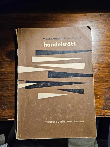 Handelsrätt av vidar fahlander Sven Nylin 1962