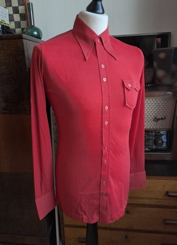 MINT VINTAGE 70-TAL Stickad skjorta knit jersey shirt