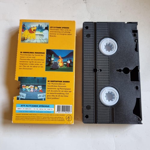 Mumindalen Ett flytande spökhus vhs film
