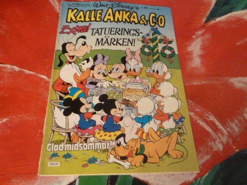 TIDNING, KALLE ANKA & CO, NR 25 - 1987