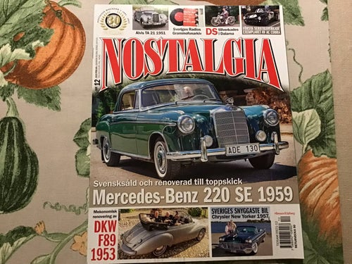 NOSTALGIA NR 12 2023 DKW,MERCEDES 220,CHRYSLER,BILFABRIK ARGYLL,FALUN MC DS