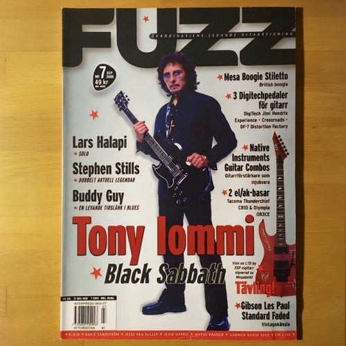 Fuzz - Tony Iommi - 2005 (Tidning, Musik, Gitarr, Black Sabbath)