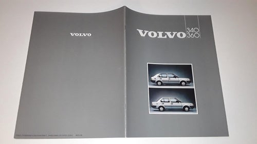 Volvo 340 360 40 sidor tryckt 1985 text svenska