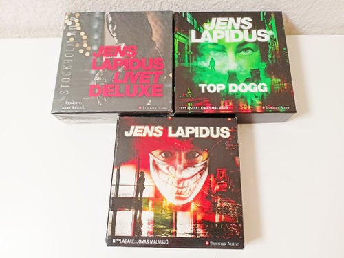 Jens Lapidus 3st Ljudböcker 50CD Jonas Malmsjö