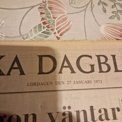 Svenska Dagbladet Lördagen den 27 Januari 1973