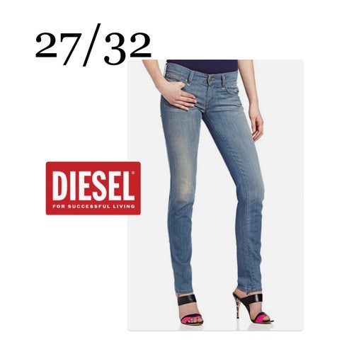 DIESEL GETLEGG STRETCH JEANS Strl: 27 / 32