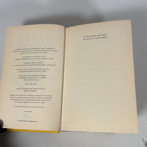 Harry Potter and the Order of the Phoenix, J.K. Rowling