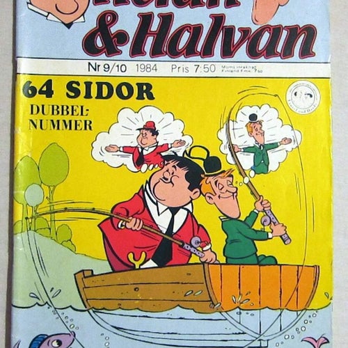 Helan & Halvan Nr 9/10 1984 Dubbel nummer 64 sidor