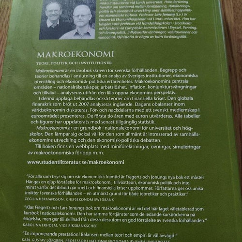 Makroekonomi : teori, politik och institutioner