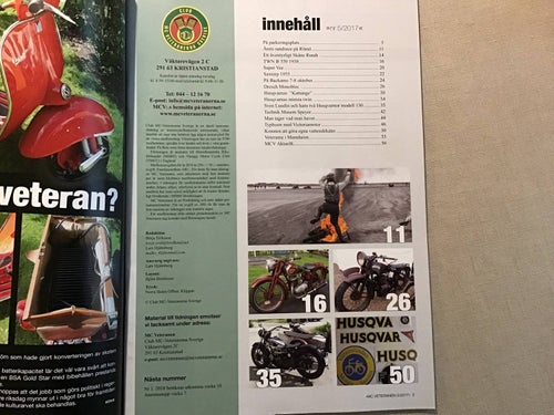 MC VETERANEN NR 5 2017 HUSQVARN,TWN B 350,DRESCH MONOBLOC,SPEYER MUSEUM