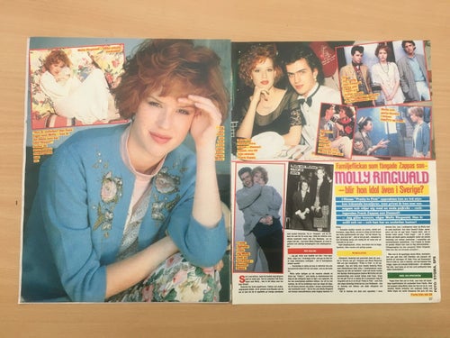 Herreys Katz Molly Ringwald Grace Jones - reportage från tidningen OKEJ - 1986