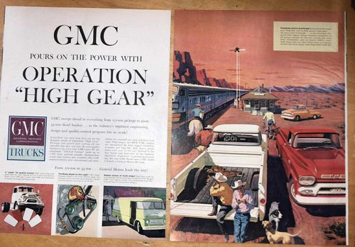 Tidningsutdrag 1960 GMC Trucks
