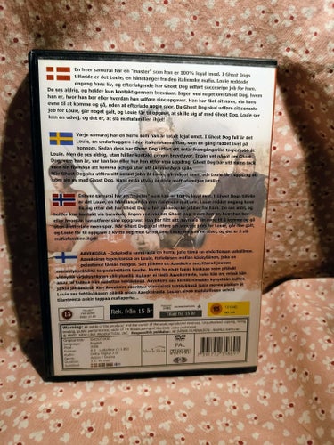 Dvd, ghost dog