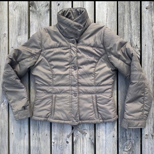 AXESS JEANS grågrön lättviktsjacka stl L (liten mer som M)