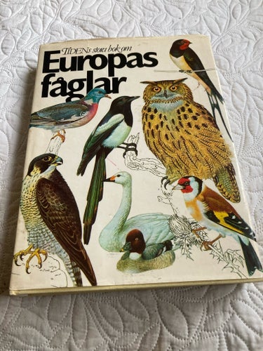 Tidens stora bok om Europas fåglar av Kvetoslav Hísek, 1980