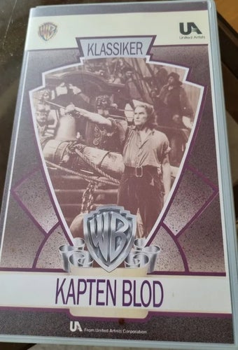 KAPTEN BLOD VHS Errol Flynn Olivia de Havilland Warner Home Video Klassiker