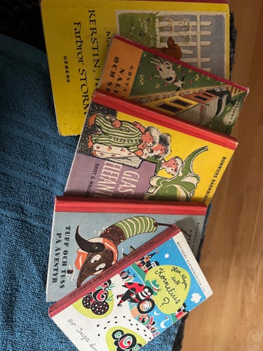 Vintage bok samling från 1950 talet