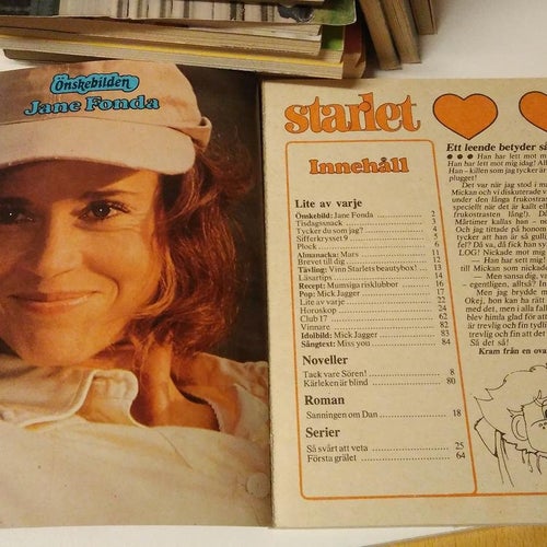 Starlet 1979 nr 9 Ann & Pia, Jane Fonda. Fine plus