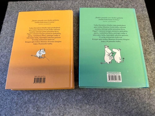 2 x Tove Jansson - Troliai Muniain - Mumintrollet på litauiska