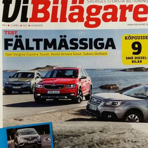 Vi bilägare nr 6 2015: Subaru Outback, Skoda Octavia Scout, Mazda CX-3