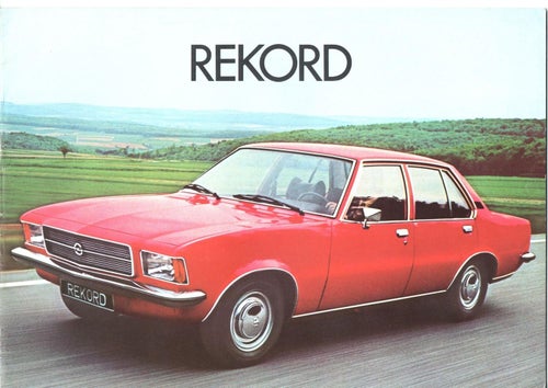 Opel Rekord broschyr 1976