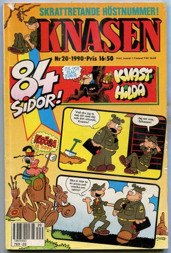 Knasen 1990 nr 20 Hagbard, Rödöga, Arken, BC, Kvast-Hilda