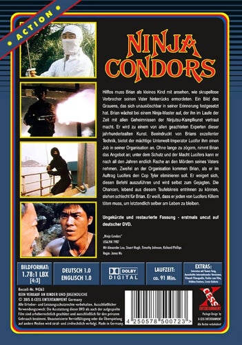 Ninja Condors (1987 Lmtd HARDBOX OOP) Alexander Lou, Mario Xavier (James Wu)