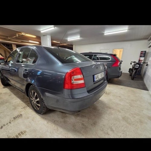 Skoda mörkgrå bil