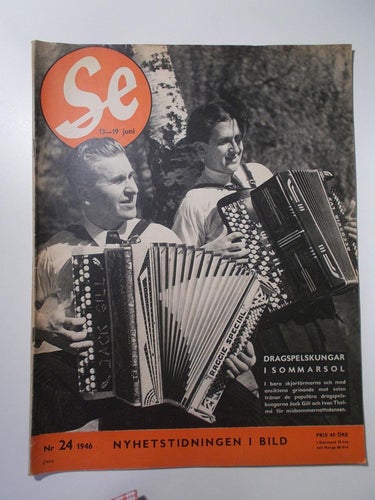 SE 24 1946 Dragspel JACK GILL/IVAN THELMÉ Pinuppor Krigsleksaker modeller Pudel