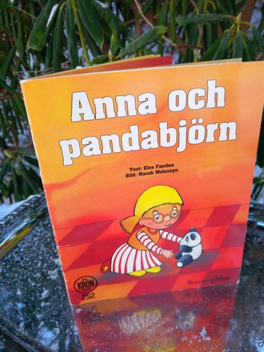 Anna och Pandabjörn Kronbok BonnierCarlsen vintage 1994