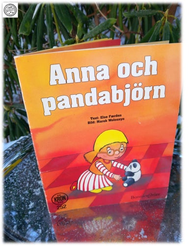 Anna och Pandabjörn Kronbok BonnierCarlsen vintage 1994