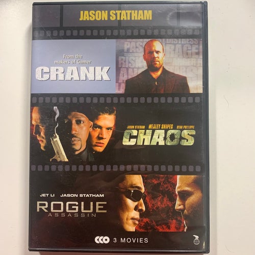 JASON STATHAM. CRANK / CHAOS / ROGUE ASSASSIN. 3-DVD BOX ACTION