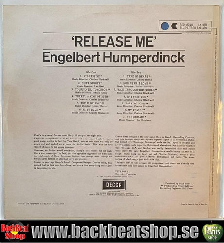 ENGELBERT HUMPERDINCK - TWELVE GREAT SONGS PLUS 'RELEASE ME'