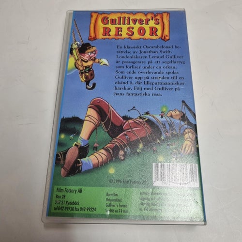 Gulliver's resor VHS film