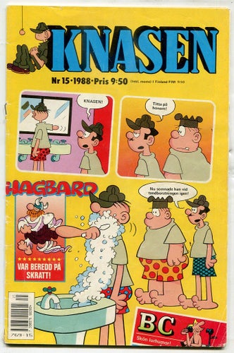 Knasen 1988 nr 15 Hagbard, Rödöga, BC, Arken, Sam & Silo