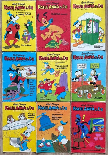 Walt Disney's KALLE ANKA & C:o, 1971, 9 st.