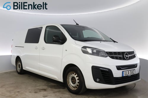 Opel Vivaro-e Crew Van 75 kWh 6-sits Drag Navigation MOMS