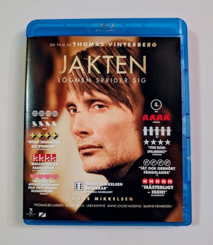 JAKTEN - Mads Mikkelsen - Spegelblank Bluray - billig frakt 12 kr !!!