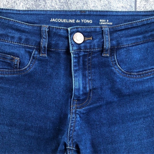 Jacqueline de Yong jeans – Slim fit – Mörkblå – Strl S / L32 – Stretch
