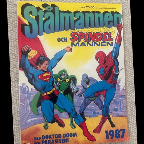 Stålmannen och Spindelmannen (album, 1987) - fint skick