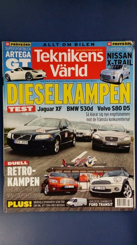 Teknikens Värld 19 2008: Volvo S80 D5, BMW 530d, Jaguar XF 2,7D, Kia Ceed CRDi