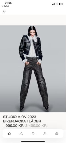 H&M Studio läderjacka, small