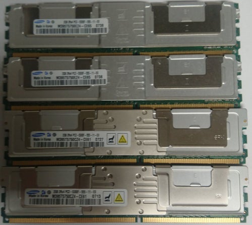 8GB (4x2GB) Kit PC2-5300F FB-Dimm för tex Proliant DL360 DL380 G5