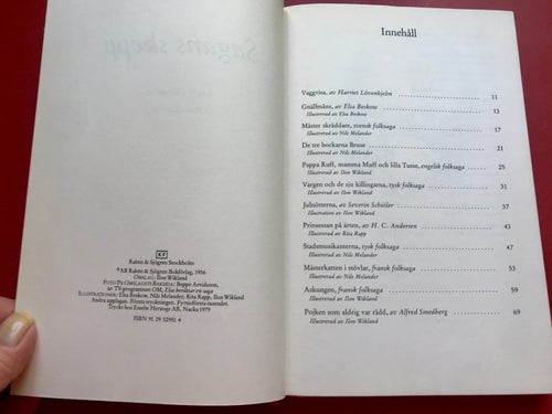 SAGANS SKEPP Elsa Olenius, Ilon Wikland, Elsa Beskow, Rita Rapp mfl 1979