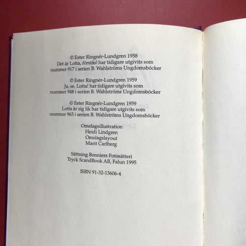 LOTTA 3 i 1-bok Merri Vik 1995