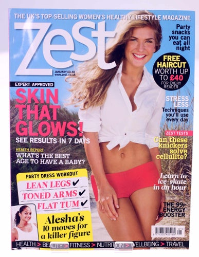 Zest/Top Sante-British magazine Bundle-January 2010-Combined weight 492g