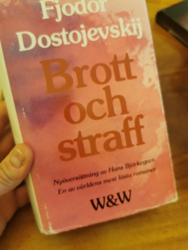 Brott och straff dostojevskij inbunden.