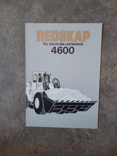 Broschyr Redskap till Volvo BM Lastmaskin 4600