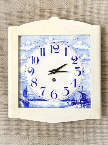 Väggklocka vintage / havsmotiv