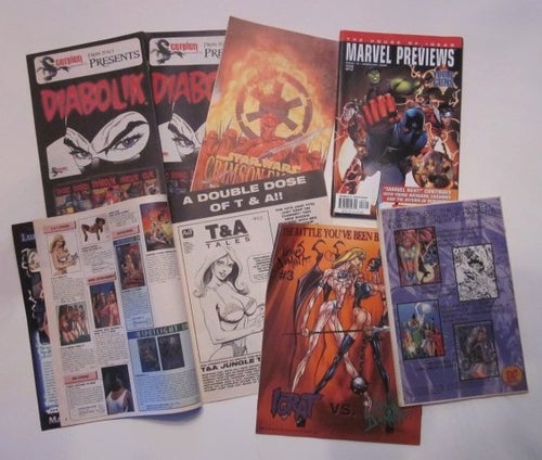 Seriekataloger 1997-2005 DC, Marvel, Adult, Dark Horse etc
